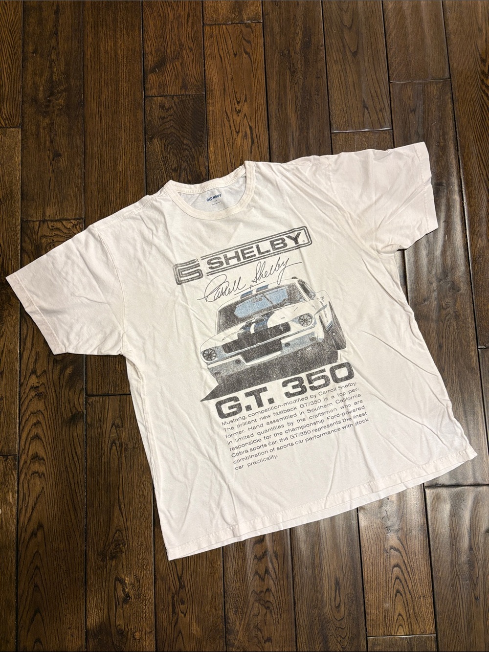 Selby White Graphic GT-350 Short Sleeve Tee